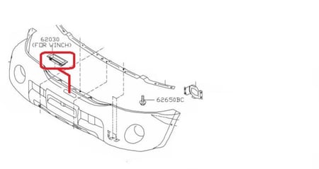 فتحة ونش صدام امامي باترول فتك اصليه