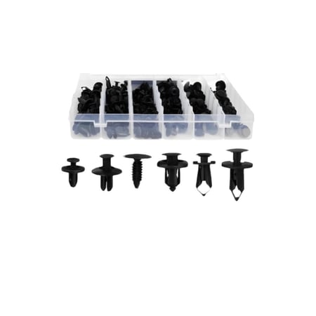 190 قطعة كلبسات منوع بلاستيك للسيارة