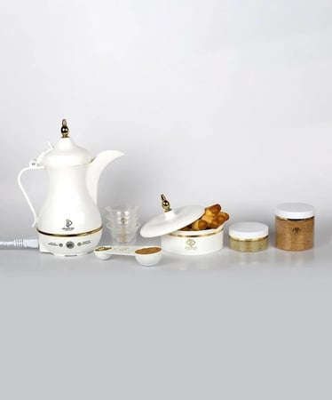 دلة المسافر - صانعة القهوة السعودية الكهربائية 400 مل