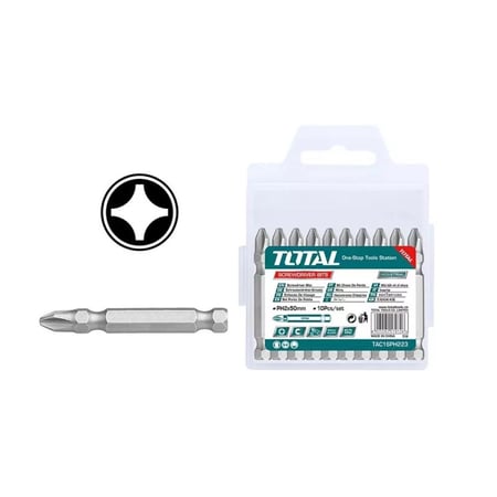 ريشة دريل مربع 50 ملي * 2 كروم مصلب توتال TAC16PH223 total tools