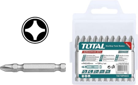 ريشة دريل مربع 50 ملي * 2 كروم مصلب توتال TAC16PH223 total tools