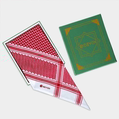 شماغ أحمر غامق - ديفون كلاسيك 25