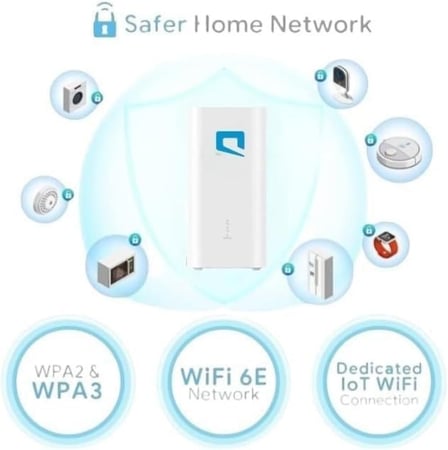 Huawei راوتر واي فاي 5G CPE 5 H155 383، 3600 ، شبكة يعمل على شبكة موبايلي