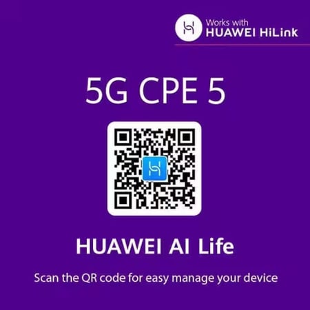 Huawei راوتر واي فاي 5G CPE 5 H155 383، 3600 ، شبكة يعمل على جميع الشبكات