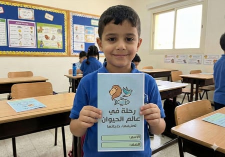 مطوية الحيوانات ومساكنها صف أول ابتدائي PDF