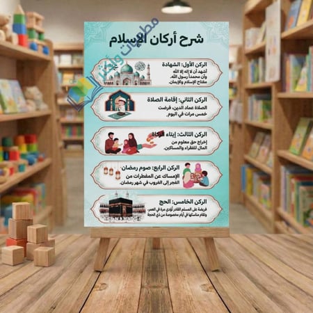 مطوية أركان الإسلام الخمسة صف أول ابتدائي PDF