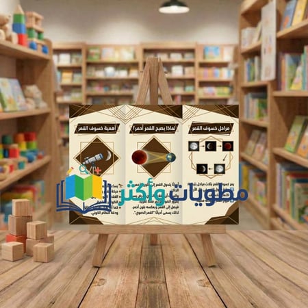 مطوية الخسوف فقط بدون الكسوف مناسبة لجميع المراحل الابتدائية