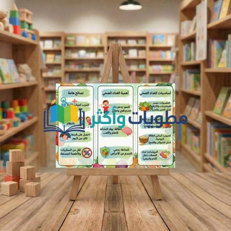 مطوية الغذاء الصحي لغتي سادس ابتدائي الفصل الثاني