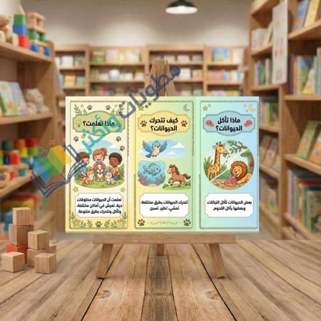 مطوية وحدة الحيوانات لغتي أول ابتدائي