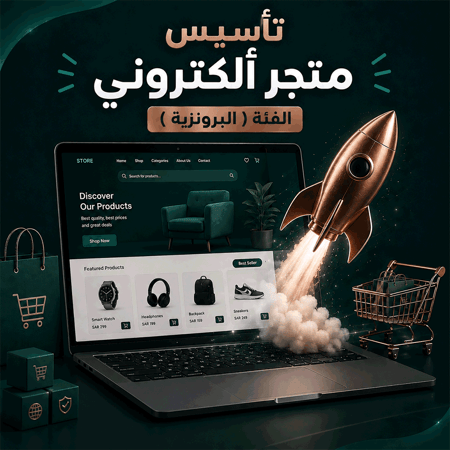 تأسيس متجر ألكتروني الفئة ( البرونزية)