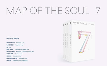 BTS Map Of The Soul:   7 seven   Album