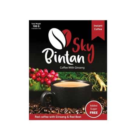 القهوه الحمراء بخلاصه الجنسنج  100 جم