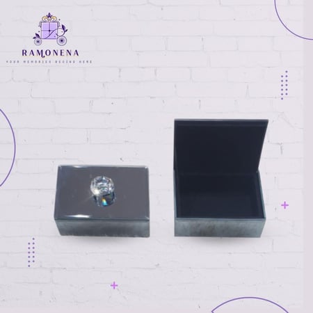 صندوق مجوهرات زجاجي