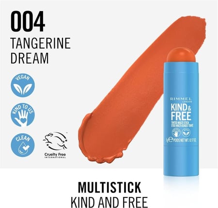 ريميل | kind & free قلم مرطب للشفاه والخدود - 004