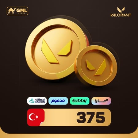 شحن فالورانت بوينت تقسيط 375 - ريجن تركي |  Valorant