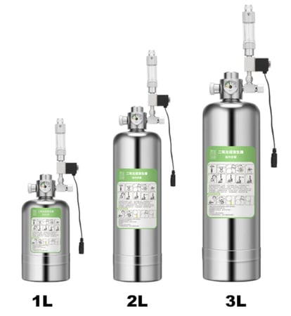 طقم CO2 كامل للأحواض المزروعة — 2L