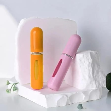 حاوية عطر محمولة قابلة لاعادة التعبئة (5حبات اسود )