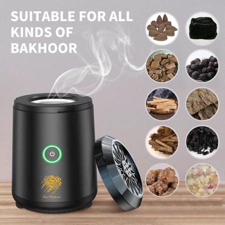 المبخرة الالكترونية المتنقلة - اللون الاسود