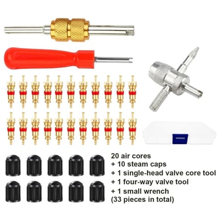 طقم أدوات صيانة بلف الكفر 33 قطعة