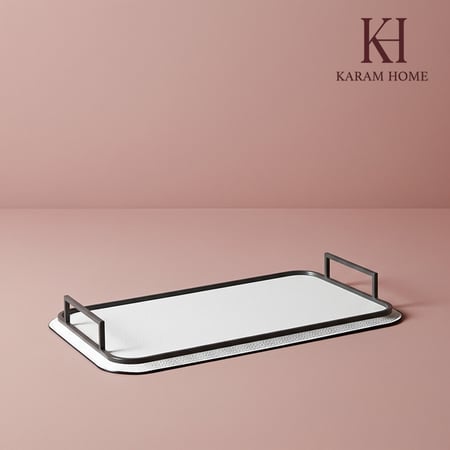 صينية تقديم جلد حجم كبير