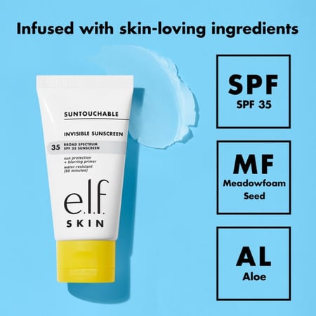 ايلف واقي شمس صن تاتشبل عامل حماية 35 SPF شفاف - 50مل