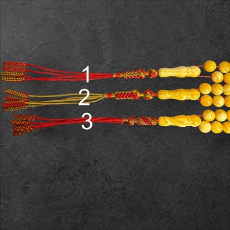 سبحة تراب كهرمان لبناني 10 ملم