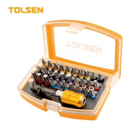 مجموعة رؤوس مفكات البراغي 32 قطعة Tolden