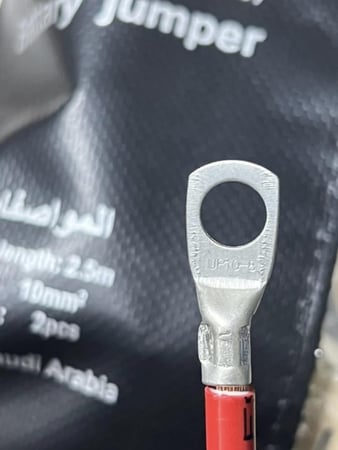 اشتراك تجهيز المركبه 10 ملم² - 2.5 متر