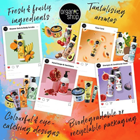 اورجانيك شوب مقشر عضوي لشد الجسم برائحة الورد - 250 مل