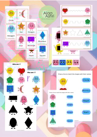 ملف أصدقاء الأشكال الهندسية نسخة انجليزية pdf