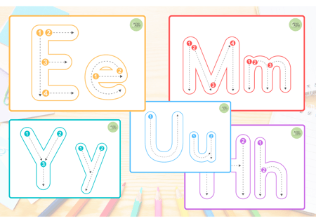 خطواتي الأولى لكتابة الأحرف الإنجليزية pdf