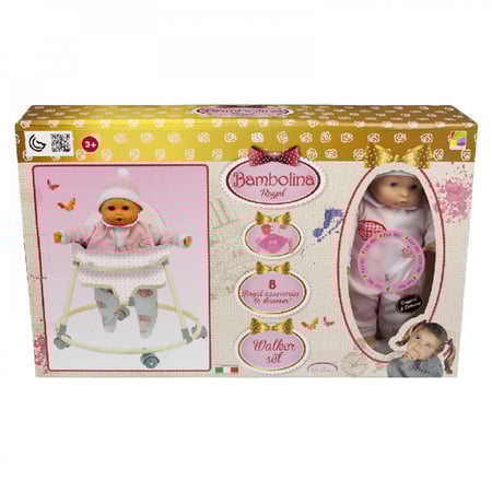 عروسة بامبولينا رويال مع طقم مشاية, ألعاب, Bambolina, Toys,دمية,doll