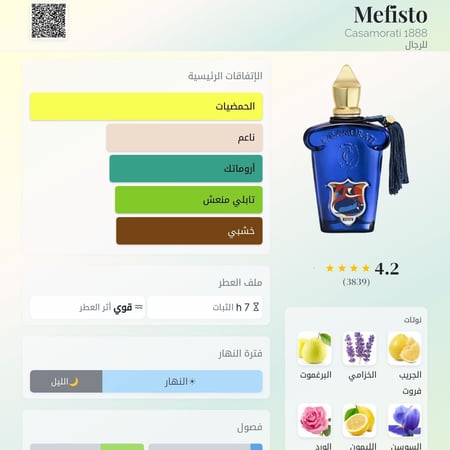 عطر مستوحى من مفيستو كازوموراتي رجالي