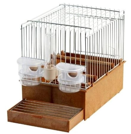 قفص تغريد صغير بني عميق 2GR