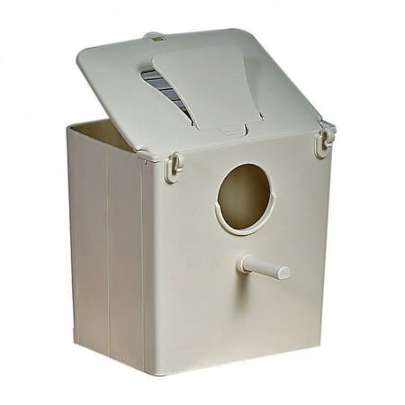 عش بلاستيك للزيبرا والفينش لون بيج  STA