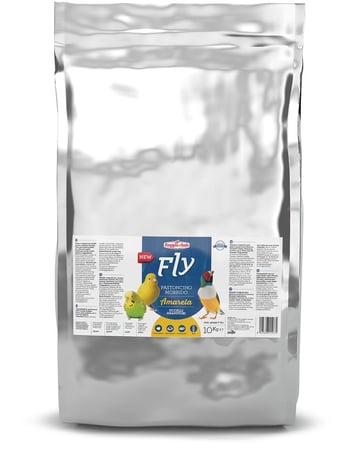 باتيه FLY رطب للبادجي والقولدين والبغبغوات الصغيرة 10 كيلو