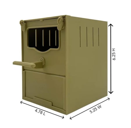 عش بلاستيك مكعب للفنش باب كبير 2GR