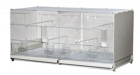 قفص انتاج ابيض جوانب بلاستيك مقاس 90 سم