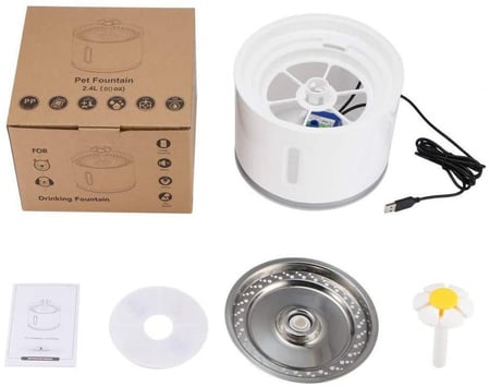 نافورة للقطط والطيور 2.4لتر
