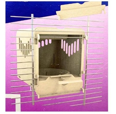 عش خارجي مع باب علوي ( لون بيج ) 2GR