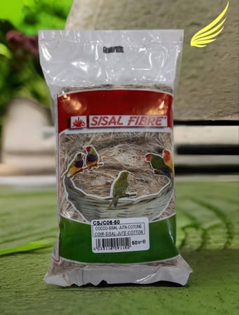 قش جوز الهند مع قطن ايطالية ( SISAL ) وزن 50 جرام
