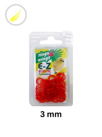 حجول مطاط مقاس 3مم R4W لون اصفر