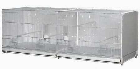 قفص انتاج شبك ابيض جوانب بلاستيك مقاس 120سم