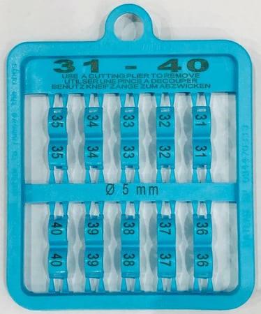 حجل كبس مقاس 5 مم بأرقام من 31 الى 40 R4W