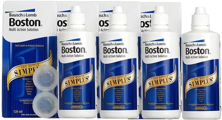 Boston Simplus Multi Action Solution 4 X 120ml محلول بوسطن سيمبلس متعدد الوظائف 4 × 120 مل