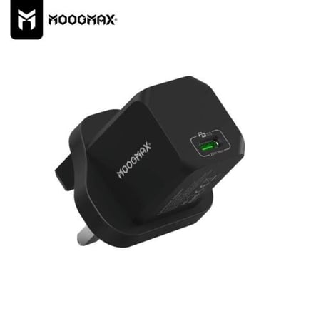 شاحن جداري بمنفذ تايب سي وقوة 20 واط من موج ماكس