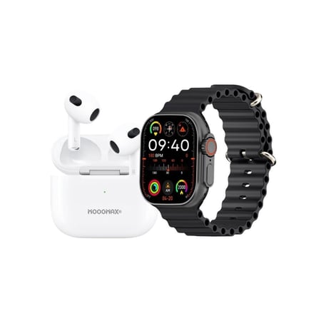 بكج ساعة و سماعة ايربودز 4 موج ماكس