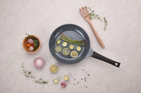 طاوة جرانيت بادريق لاهويا لون رمادي