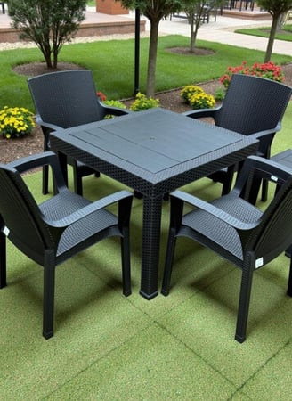 طاوله ارضيه بلاستيك مستطيلة متعددة الألوان