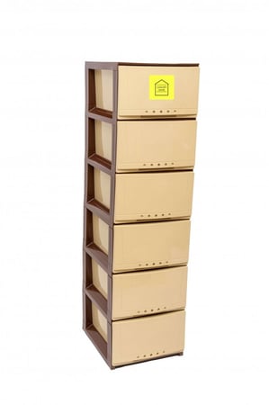 أدراج تخزين بلاستيك 6 أدراج